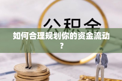 理县如何合理规划你的资金流动？