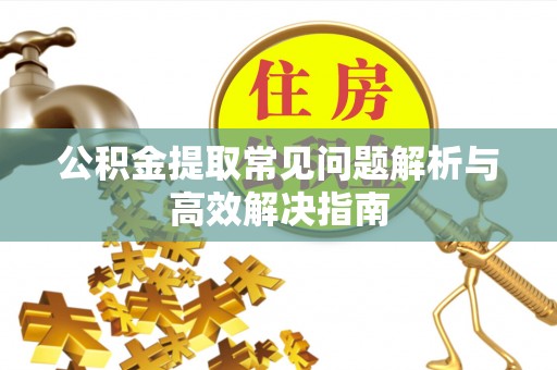 理县公积金提取常见问题解析与高效解决指南