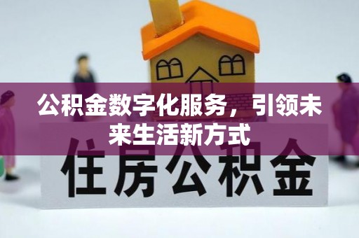理县公积金数字化服务，引领未来生活新方式