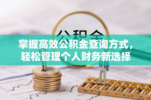 理县掌握高效公积金查询方式，轻松管理个人财务新选择