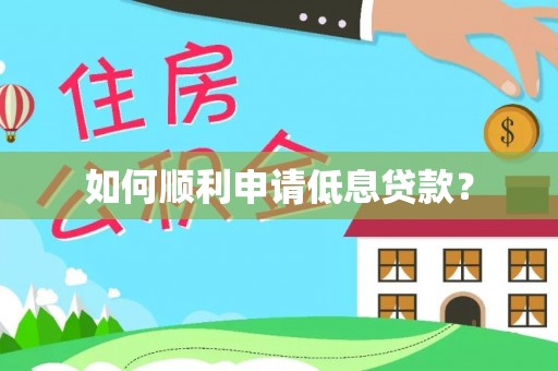 理县如何顺利申请低息贷款？