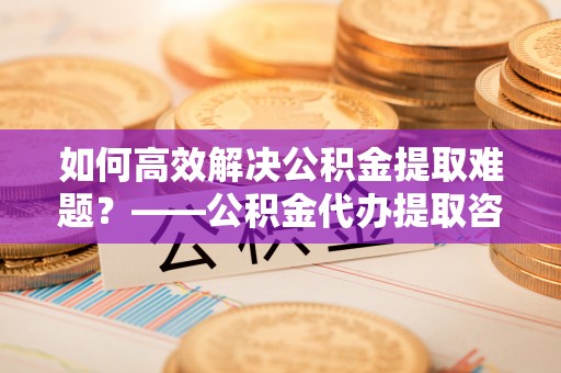 理县如何高效解决公积金提取难题？——公积金代办提取咨询服务全解析