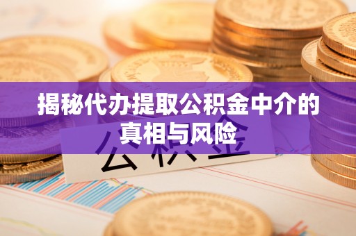 理县揭秘代办提取公积金中介的真相与风险