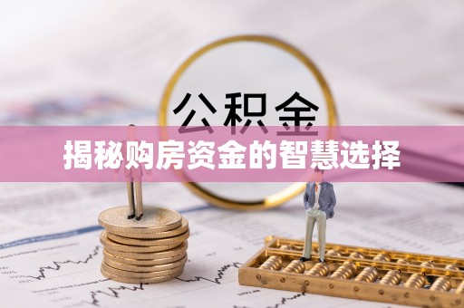 理县揭秘购房资金的智慧选择