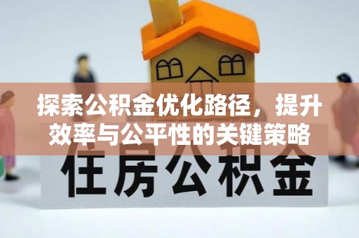 理县探索公积金优化路径，提升效率与公平性的关键策略