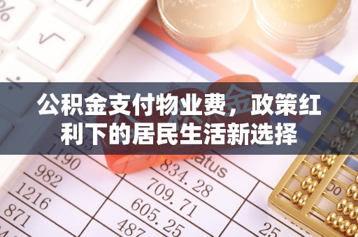 理县公积金支付物业费，政策红利下的居民生活新选择