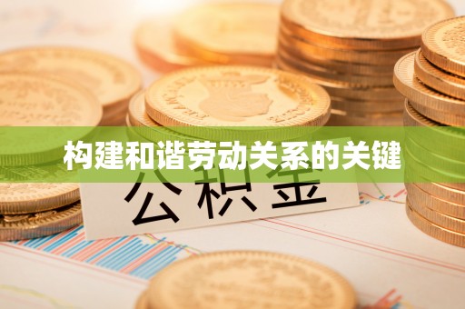 理县构建和谐劳动关系的关键