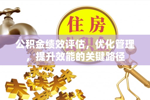 理县公积金绩效评估，优化管理，提升效能的关键路径
