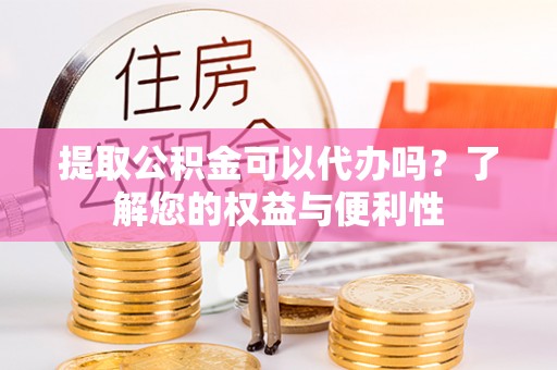 理县提取公积金可以代办吗？了解您的权益与便利性